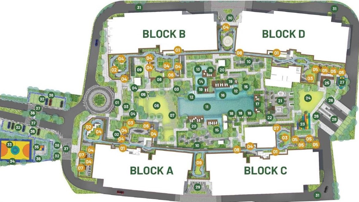 Mặt bằng tổng thể Elysian